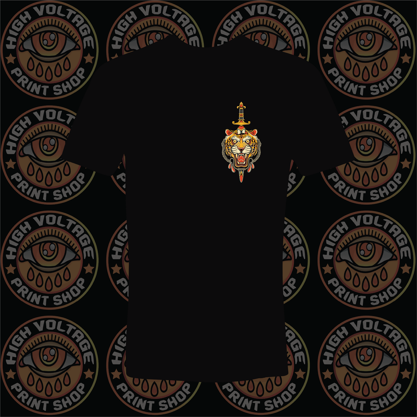 High Voltage Apparel Traditional Tiger