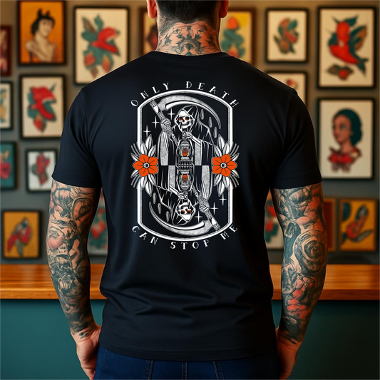 ⚡️HIGH VOLTAGE APPAREL⚡️ ONLY DEATH CAN STOP ME